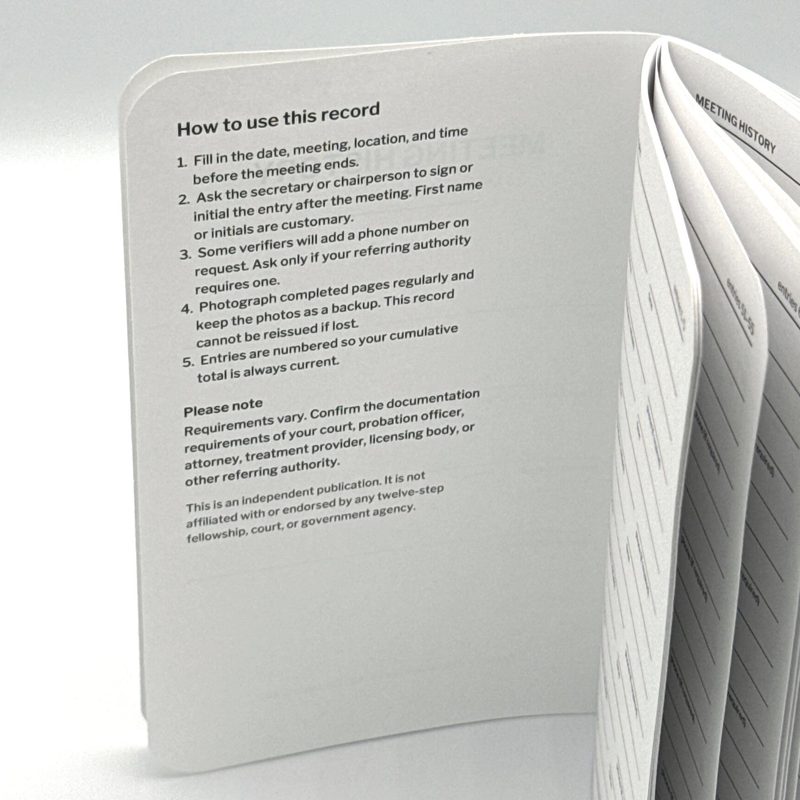 How-to-use page inside the booklet.